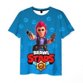 Мужская футболка 3D с принтом Brawl Stars 11 , 100% полиэфир | прямой крой, круглый вырез горловины, длина до линии бедер | android | brawl | brawl stars | clash | clash royale | game | royale | stars | андроид | игра | мобильные игры