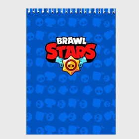Скетчбук с принтом Brawl Stars 12 , 100% бумага
 | 48 листов, плотность листов — 100 г/м2, плотность картонной обложки — 250 г/м2. Листы скреплены сверху удобной пружинной спиралью | android | brawl | brawl stars | clash | clash royale | game | royale | stars | андроид | игра | мобильные игры