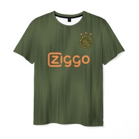 Мужская футболка 3D с принтом Ajax away 19-20 , 100% полиэфир | прямой крой, круглый вырез горловины, длина до линии бедер | ajax | champions | holland | league | nederlands | аякс | голландия | лига чемпионов