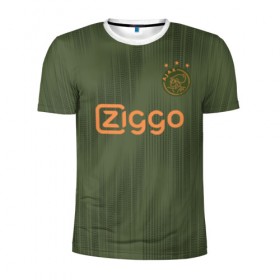 Мужская футболка 3D спортивная с принтом Ajax away 19-20 , 100% полиэстер с улучшенными характеристиками | приталенный силуэт, круглая горловина, широкие плечи, сужается к линии бедра | ajax | champions | holland | league | nederlands | аякс | голландия | лига чемпионов