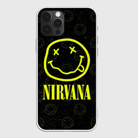 Чехол для iPhone 12 Pro Max с принтом Nirvana 1 , Силикон |  | cobain | kurt | kurt cobain | nirvana | rock | smile | гитара | кобейн | курт | курт кобейн | нирвана | рок