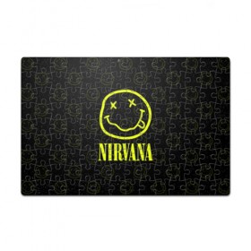 Пазл магнитный 126 элементов с принтом Nirvana 1 , полимерный материал с магнитным слоем | 126 деталей, размер изделия —  180*270 мм | cobain | kurt | kurt cobain | nirvana | rock | smile | гитара | кобейн | курт | курт кобейн | нирвана | рок