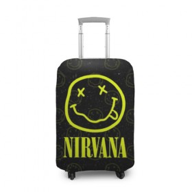 Чехол для чемодана 3D с принтом Nirvana 1 , 86% полиэфир, 14% спандекс | двустороннее нанесение принта, прорези для ручек и колес | cobain | kurt | kurt cobain | nirvana | rock | smile | гитара | кобейн | курт | курт кобейн | нирвана | рок