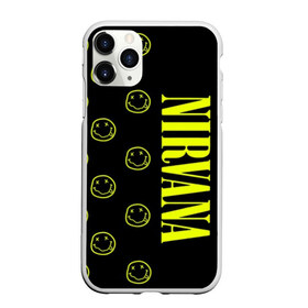 Чехол для iPhone 11 Pro матовый с принтом Nirvana 2 , Силикон |  | cobain | kurt | kurt cobain | nirvana | rock | smile | гитара | кобейн | курт | курт кобейн | нирвана | рок