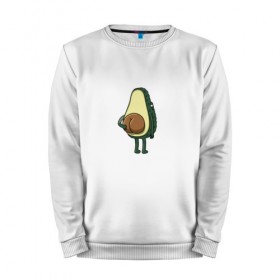 Мужской свитшот хлопок с принтом Авокадо , 100% хлопок |  | Тематика изображения на принте: авокадо | фрукт