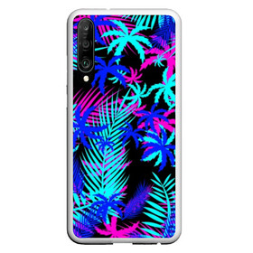 Чехол для Honor P30 с принтом НЕОНОВЫЕ ТРОПИКИ TROPICAL NEON , Силикон | Область печати: задняя сторона чехла, без боковых панелей | hotline miami | neon | new retro wave | outrun | outrun electro | paints | palmen | rainbow | retro | retrowave | summer | synth | synthwave | tropical | брызги | брызги красок | звёзды | космос | краски | лето | неон | пальмы | радуга | 