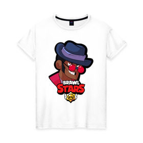 Женская футболка хлопок с принтом Brawl Stars 6 , 100% хлопок | прямой крой, круглый вырез горловины, длина до линии бедер, слегка спущенное плечо | android | brawl | brawl stars | clash | clash royale | game | royale | stars | андроид | игра | мобильные игры