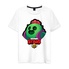 Мужская футболка хлопок с принтом Brawl Stars 5 , 100% хлопок | прямой крой, круглый вырез горловины, длина до линии бедер, слегка спущенное плечо. | android | brawl | brawl stars | clash | clash royale | game | royale | stars | андроид | игра | мобильные игры