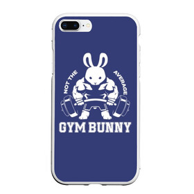 Чехол для iPhone 7Plus/8 Plus матовый с принтом GYM BUNNY , Силикон | Область печати: задняя сторона чехла, без боковых панелей | bodybuilding | diet | exercise | fitness | gym | heath | motivation | muscle | phil | training | workout | бодибилдинг | мотивация | спорт | трансформация | фитнес | эстетичный