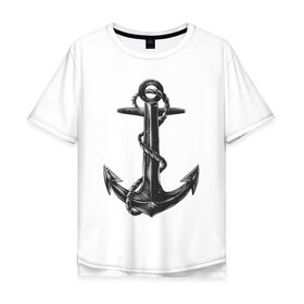 Мужская футболка хлопок Oversize с принтом ВМФ , 100% хлопок | свободный крой, круглый ворот, “спинка” длиннее передней части | армия | вмф | военно морской флот | море | морская пехота | моряк | моряки | морячок | солдаты | якорь
