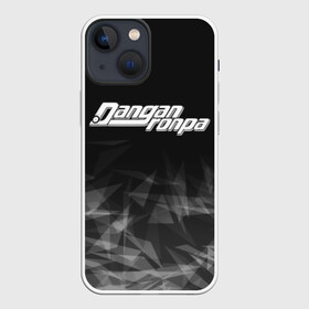 Чехол для iPhone 13 mini с принтом DANGANRONPA дым ,  |  | anime | bear | black  white | danganronpa | danganronpa monokid | kurokuma | monokuma | monotaro | rabbit | school | shirokuma | textura | аниме | главарь | монокума | текстура | чёрно белый | школа