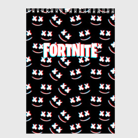 Скетчбук с принтом FORTNITE x MARSHMELLO , 100% бумага
 | 48 листов, плотность листов — 100 г/м2, плотность картонной обложки — 250 г/м2. Листы скреплены сверху удобной пружинной спиралью | 2019 | armor | armour | cybersport | dj | esport | fortnite | game | glitch | logo | marshmello | season 9 | usa | америка | броня | глитч | игра | киберспорт | клубная музыка | маршмелло | 