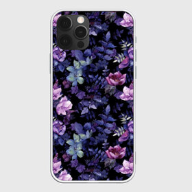 Чехол для iPhone 12 Pro Max с принтом Цветочный сад , Силикон |  | бутоны | вишня | зимняя вишня | красные ягоды | летняя | лето | листья | малина | мода | плоды | сочная | цветы | ягоды | яркая