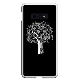 Чехол для Samsung S10E с принтом DIGITAL TREE КИБЕР ДЕРЕВО , Силикон | Область печати: задняя сторона чехла, без боковых панелей | 2019 | cd project red | cyberpunk 2077 | future | hack | night city | samurai | sci fi | андроиды | безумие | будущее | киберпанк 2077 | логотип | роботы | самураи | фантастика | цифры