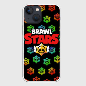 Чехол для iPhone 13 mini с принтом Brawl Stars ,  |  | brawl | brawl st | brawl stars | colt | logo | map | mobo | pattern | poco | shelly | stars | бравл | игра | игры | карта | кольт | лого | мобильные игры | патерн | паттерн | поко | старс | шелли