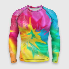 Мужской рашгард 3D с принтом Tie Dye ,  |  | Тематика изображения на принте: tie dye | tie dye краски | tie dye купить | стиль tie dye | футболка tie dye