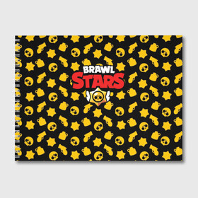 Альбом для рисования с принтом BRAWL STARS , 100% бумага
 | матовая бумага, плотность 200 мг. | 8 bit | 8 бит | bibi | brawl stars | crow | el brown | leon | leon shark | max | mr.p | sally leon | shark | stars | virus | werewolf | акула | биби | вирус | ворон | леон | оборотень | пингвин