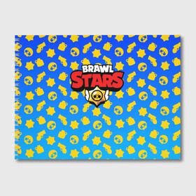 Альбом для рисования с принтом BRAWL STARS , 100% бумага
 | матовая бумага, плотность 200 мг. | android | brawl stars | games | mobile game | stars | игры | мобильные игры