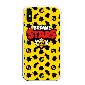 Чехол для iPhone XS Max матовый с принтом BRAWL STARS , Силикон | Область печати: задняя сторона чехла, без боковых панелей | android | brawl stars | games | mobile game | stars | игры | мобильные игры