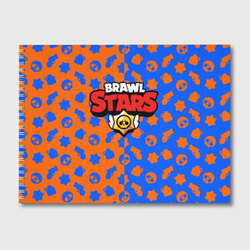 Альбом для рисования с принтом BRAWL STARS , 100% бумага
 | матовая бумага, плотность 200 мг. | android | brawl stars | games | mobile game | stars | игры | мобильные игры