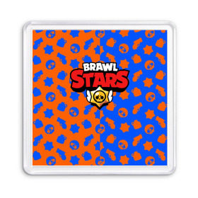 Магнит 55*55 с принтом BRAWL STARS , Пластик | Размер: 65*65 мм; Размер печати: 55*55 мм | android | brawl stars | games | mobile game | stars | игры | мобильные игры