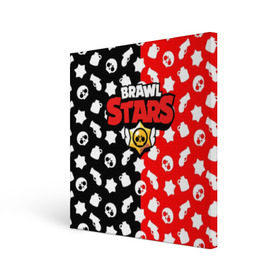 Холст квадратный с принтом BRAWL STARS , 100% ПВХ |  | android | brawl stars | games | mobile game | stars | игры | мобильные игры