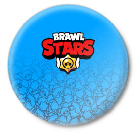 Значок с принтом BRAWL STARS ,  металл | круглая форма, металлическая застежка в виде булавки | Тематика изображения на принте: android | brawl stars | games | mobile game | stars | игры | мобильные игры