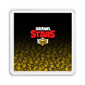 Магнит 55*55 с принтом BRAWL STARS , Пластик | Размер: 65*65 мм; Размер печати: 55*55 мм | android | brawl stars | games | mobile game | stars | игры | мобильные игры