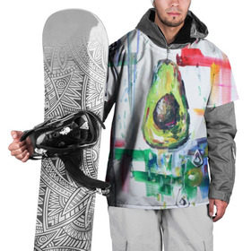 Накидка на куртку 3D с принтом Авокадо авангард , 100% полиэстер |  | авокадо | веган | девушкам | здоровое питание | здоровье | люблю авокадо | овощи | пп | стильно | сыроед | фрукты