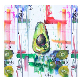 Магнитный плакат 3Х3 с принтом Авокадо авангард , Полимерный материал с магнитным слоем | 9 деталей размером 9*9 см | авокадо | веган | девушкам | здоровое питание | здоровье | люблю авокадо | овощи | пп | стильно | сыроед | фрукты