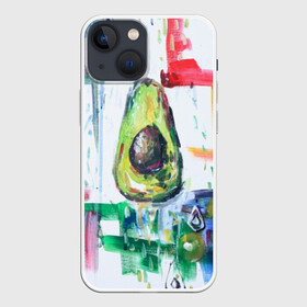 Чехол для iPhone 13 mini с принтом Авокадо авангард ,  |  | Тематика изображения на принте: авокадо | веган | девушкам | здоровое питание | здоровье | люблю авокадо | овощи | пп | стильно | сыроед | фрукты