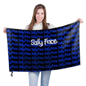 Флаг 3D с принтом Sally Face (23) , 100% полиэстер | плотность ткани — 95 г/м2, размер — 67 х 109 см. Принт наносится с одной стороны | 