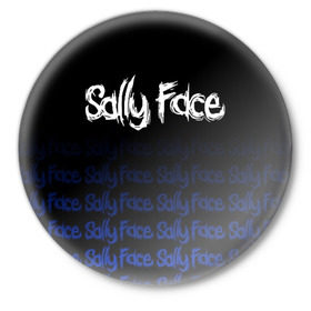 Значок с принтом Sally Face (24) ,  металл | круглая форма, металлическая застежка в виде булавки | face | fisher | larry johnson | mask | sally | sally face | sally fisher | демоны | духи | маска | призраки | салли | салли фейс | салли фишер | фейс