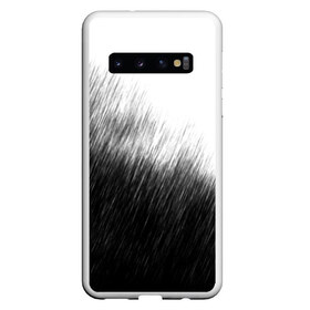 Чехол для Samsung Galaxy S10 с принтом Просто дождь , Силикон | Область печати: задняя сторона чехла, без боковых панелей | Тематика изображения на принте: грусть | дождь | зонт | зонтик | ливень | печаль | тоска | чб