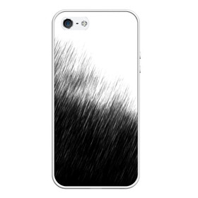 Чехол для iPhone 5/5S матовый с принтом Просто дождь , Силикон | Область печати: задняя сторона чехла, без боковых панелей | Тематика изображения на принте: грусть | дождь | зонт | зонтик | ливень | печаль | тоска | чб