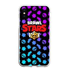 Чехол для iPhone XS Max матовый с принтом BRAWL STARS , Силикон | Область печати: задняя сторона чехла, без боковых панелей | 8 bit | 8 бит | bibi | brawl stars | crow | el brown | leon | leon shark | max | mr.p | sally leon | shark | stars | virus | werewolf | акула | биби | вирус | ворон | леон | оборотень | пингвин