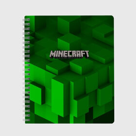 Тетрадь с принтом MINECRAFT , 100% бумага | 48 листов, плотность листов — 60 г/м2, плотность картонной обложки — 250 г/м2. Листы скреплены сбоку удобной пружинной спиралью. Уголки страниц и обложки скругленные. Цвет линий — светло-серый
 | blade | blocks | creeper | cubes | game | ken | mine craft | minecraft | mobs | sword | игры | крипер | майн крафт | майнкрафт | моб