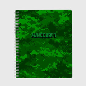 Тетрадь с принтом MINECRAFT PIXEL , 100% бумага | 48 листов, плотность листов — 60 г/м2, плотность картонной обложки — 250 г/м2. Листы скреплены сбоку удобной пружинной спиралью. Уголки страниц и обложки скругленные. Цвет линий — светло-серый
 | blade | blocks | creeper | cubes | game | ken | mine craft | minecraft | mobs | sword | игры | крипер | майн крафт | майнкрафт | моб