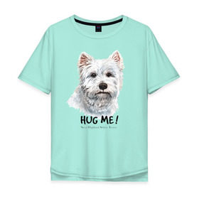 Мужская футболка хлопок Oversize с принтом Вест-хайленд-уайт-терьер , 100% хлопок | свободный крой, круглый ворот, “спинка” длиннее передней части | Тематика изображения на принте: dog | highland | terrier | west | white | вест | собака | собаки | терьер | уайт | хайленд
