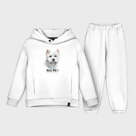 Детский костюм хлопок Oversize с принтом Вест хайленд уайт терьер ,  |  | dog | highland | terrier | west | white | вест | собака | собаки | терьер | уайт | хайленд