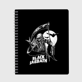 Тетрадь с принтом Black Sabbath , 100% бумага | 48 листов, плотность листов — 60 г/м2, плотность картонной обложки — 250 г/м2. Листы скреплены сбоку удобной пружинной спиралью. Уголки страниц и обложки скругленные. Цвет линий — светло-серый
 | black sabbath | hard rock | heavy metal | блэк сабат | группы | метал | музыка | оззи осборн | рок | хард рок | хэви метал