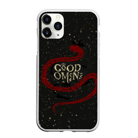 Чехол для iPhone 11 Pro матовый с принтом Змея Good Omens , Силикон |  | evil | good | good omens | азирафель | ангел | благие намерения | гуд оменс | демон | добро | зло | змея | кроули