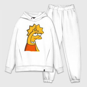 Мужской костюм хлопок OVERSIZE с принтом Лиза Симпсон лузер (loser) ,  |  | lisa | lisa simpson | loser | simpson | лиза | симпсон | симпсон лиза | симпсоны