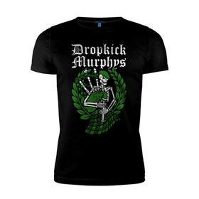 Мужская футболка премиум с принтом Dropkick Murphys , 92% хлопок, 8% лайкра | приталенный силуэт, круглый вырез ворота, длина до линии бедра, короткий рукав | celtic punk | dropkick murphys | hardcore | oi | punk | группы | кельтский панк | музыка | панк | рок | стрит панк | фолк панк