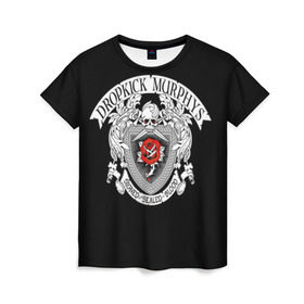 Женская футболка 3D с принтом Dropkick Murphys , 100% полиэфир ( синтетическое хлопкоподобное полотно) | прямой крой, круглый вырез горловины, длина до линии бедер | celtic punk | dropkick murphys | hardcore | oi | punk | группы | кельтский панк | музыка | панк | рок | стрит панк | фолк панк