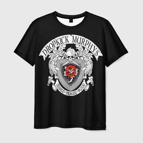 Мужская футболка 3D с принтом Dropkick Murphys , 100% полиэфир | прямой крой, круглый вырез горловины, длина до линии бедер | celtic punk | dropkick murphys | hardcore | oi | punk | группы | кельтский панк | музыка | панк | рок | стрит панк | фолк панк