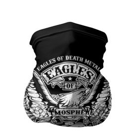 Бандана-труба 3D с принтом Eagles of Death Metal , 100% полиэстер, ткань с особыми свойствами — Activecool | плотность 150‒180 г/м2; хорошо тянется, но сохраняет форму | Тематика изображения на принте: 