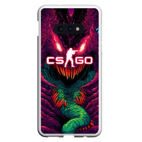 Чехол для Samsung S10E с принтом CS GO Hyper Beast , Силикон | Область печати: задняя сторона чехла, без боковых панелей | Тематика изображения на принте: 2019 | computer game | counter strike | cs | cs go | csgo | dota | dota2 | game | howl | hyperbeast | warning | автомат | вой | го | игрок | компьютерная игра | контр страйк | контра | кс | оружие | турнир