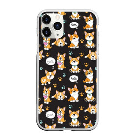 Чехол для iPhone 11 Pro матовый с принтом Милые пёсики , Силикон |  | animal | black | cute | dog | friendship | funny | heart | sweet | tail | white | yellow | белый | верность | графика | дружба | желтый | жи | кость | лапы | малыш | мило | очки | ошейник | пёс | пёсик | порода | преданность | псина | сердце | сла