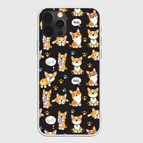 Чехол для iPhone 12 Pro Max с принтом Милые пёсики , Силикон |  | animal | black | cute | dog | friendship | funny | heart | sweet | tail | white | yellow | белый | верность | графика | дружба | желтый | жи | кость | лапы | малыш | мило | очки | ошейник | пёс | пёсик | порода | преданность | псина | сердце | сла